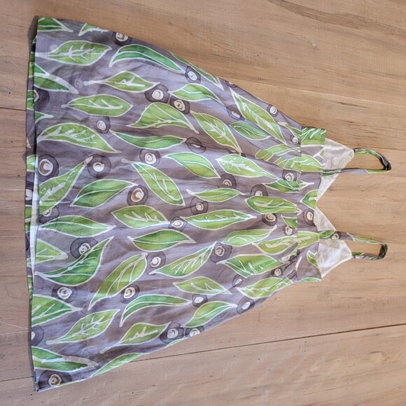 Vince Sundress Lined Empire Waist With Pockets Side Zip Size 4 Silk Cotton Blend - Picture 6 of 13